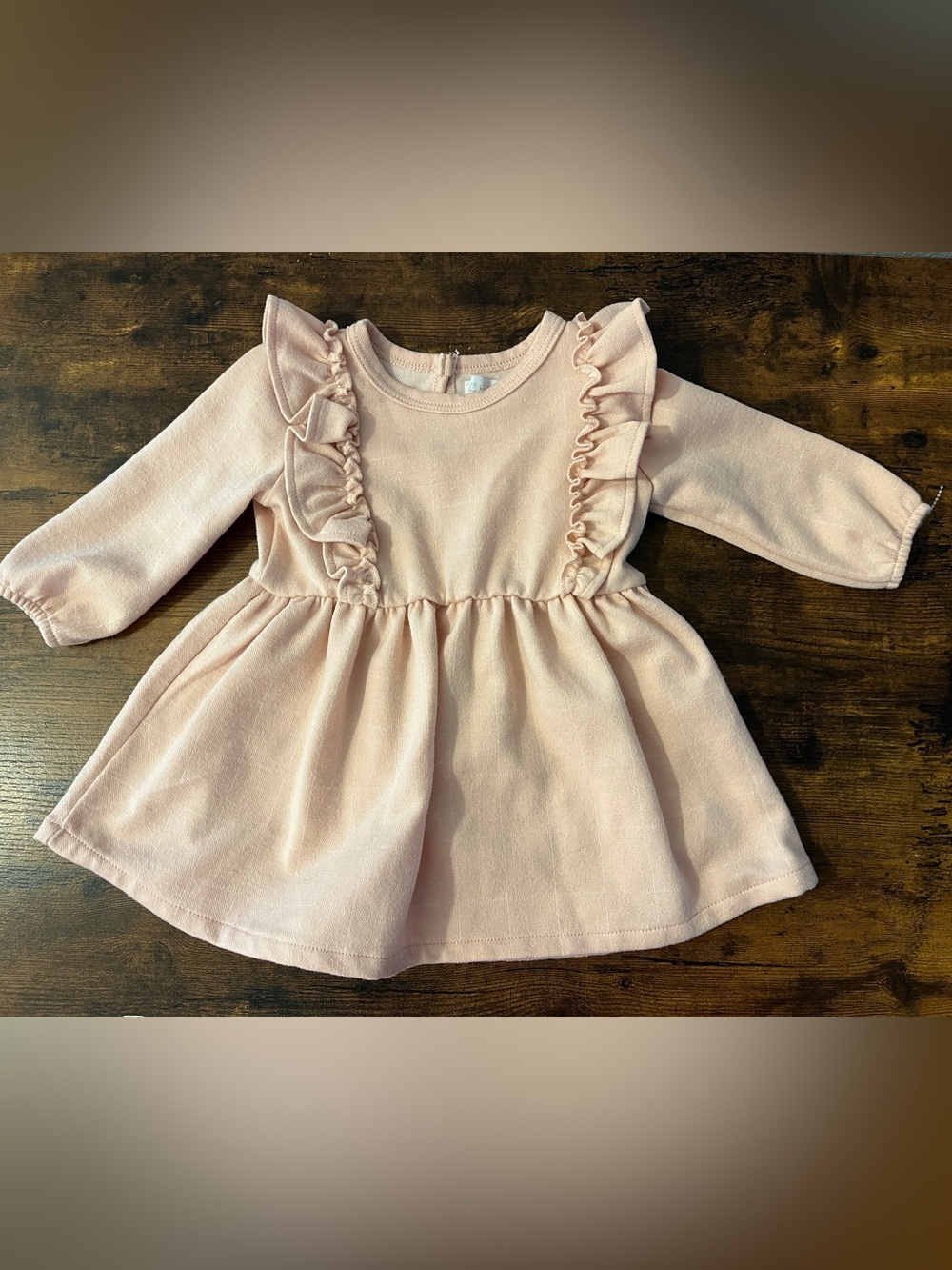 Rachel Zoe Blush Pink Ruffle-Front Knit Dress